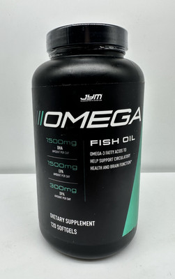 Omega JYM Fish Oil 2800mg EPA DHA DPA 120ct Exp 06/2027 USA Free Shipping