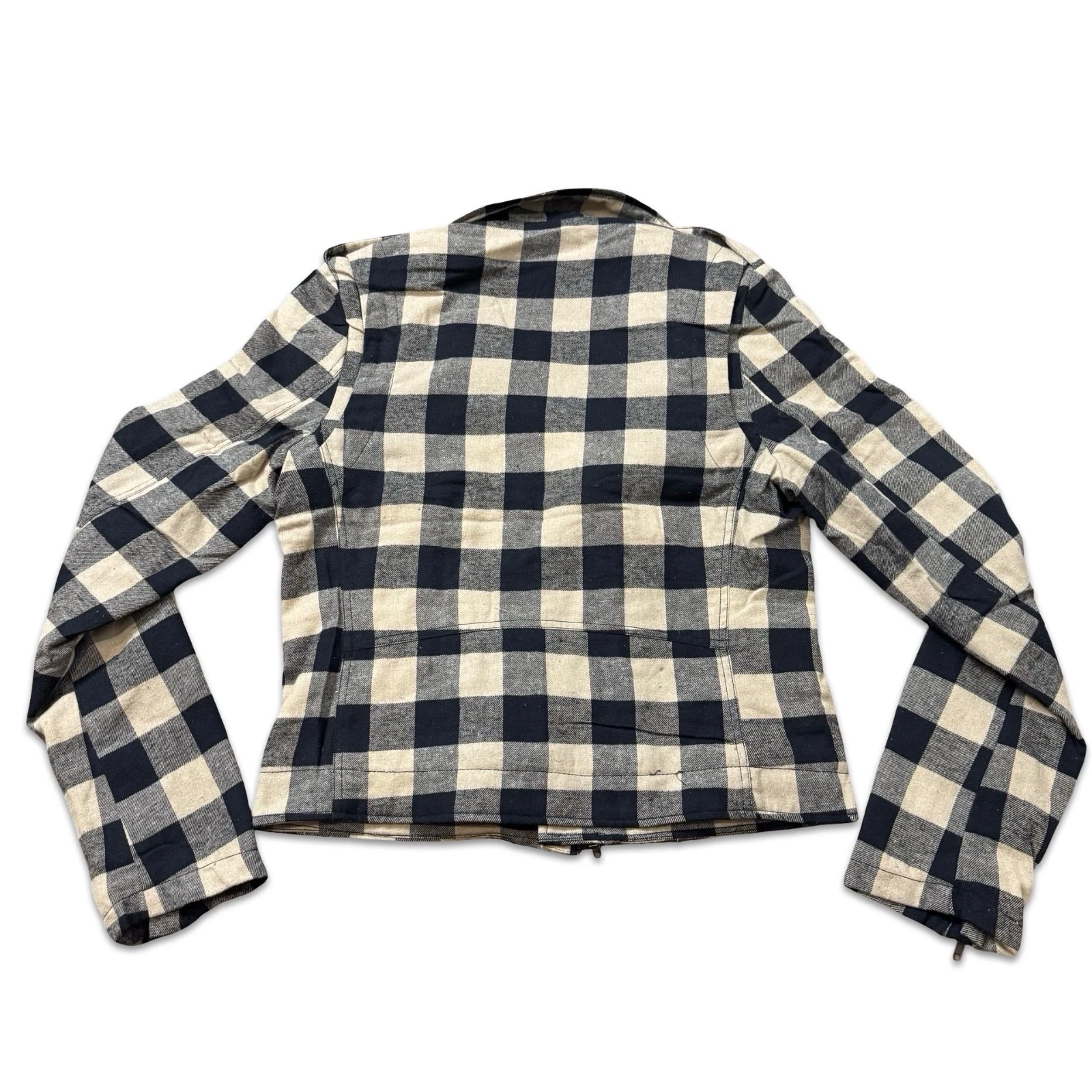TRIPP FLANNEL GRUNGE ROCKABILLY MOTORCYCLE EMO ROCK MOTO BIKER PUNK COAT JACKET - product detail image 2