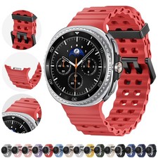 For Samsung Galaxy Watch 8 Classic 46mm/8 40/44mm Silicone Strap Breathable Band