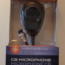 Dynamic Noise Cancelling CB Microphone Black High Impact ABS Heavy Duty Cable