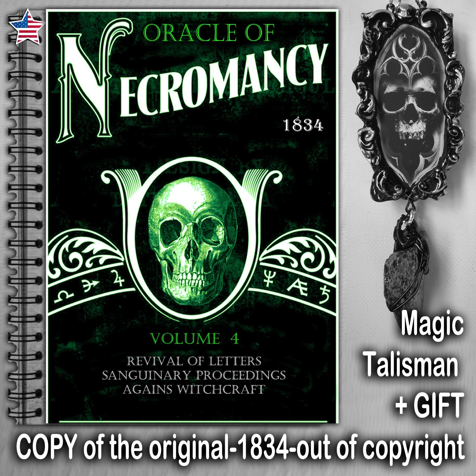 Antique Book Occult Magic Esotericism Occultism History Necromancy Dark Witch v4