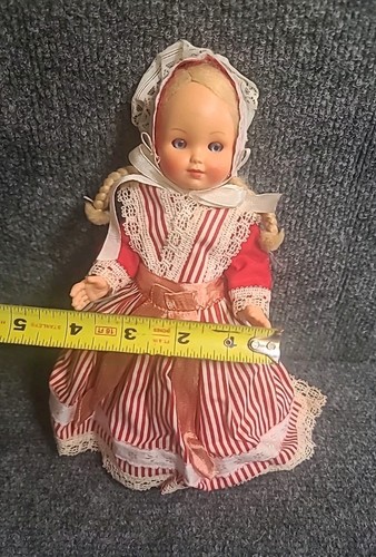 Vintage Dänische Schlafaugen Trachtenpuppe DÄNEMARK Made In Italy - Bild 4 von 9