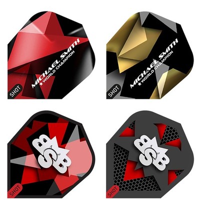 Shot Dart Flights Michael Smith Bully Boy Achieve Believe Defiant Tenacious Dart