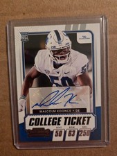 Panini Contenders Draft Picks - College Ticket Auto Malcolm Koonce #292