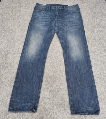 Diesel Buster Jeans Mens W34 L32 Blue 0849B Regular Slim Tapered Denim
