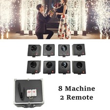8Pcs Cold Spark Machine Remote Control Stage Firework Effects For Party Wedding