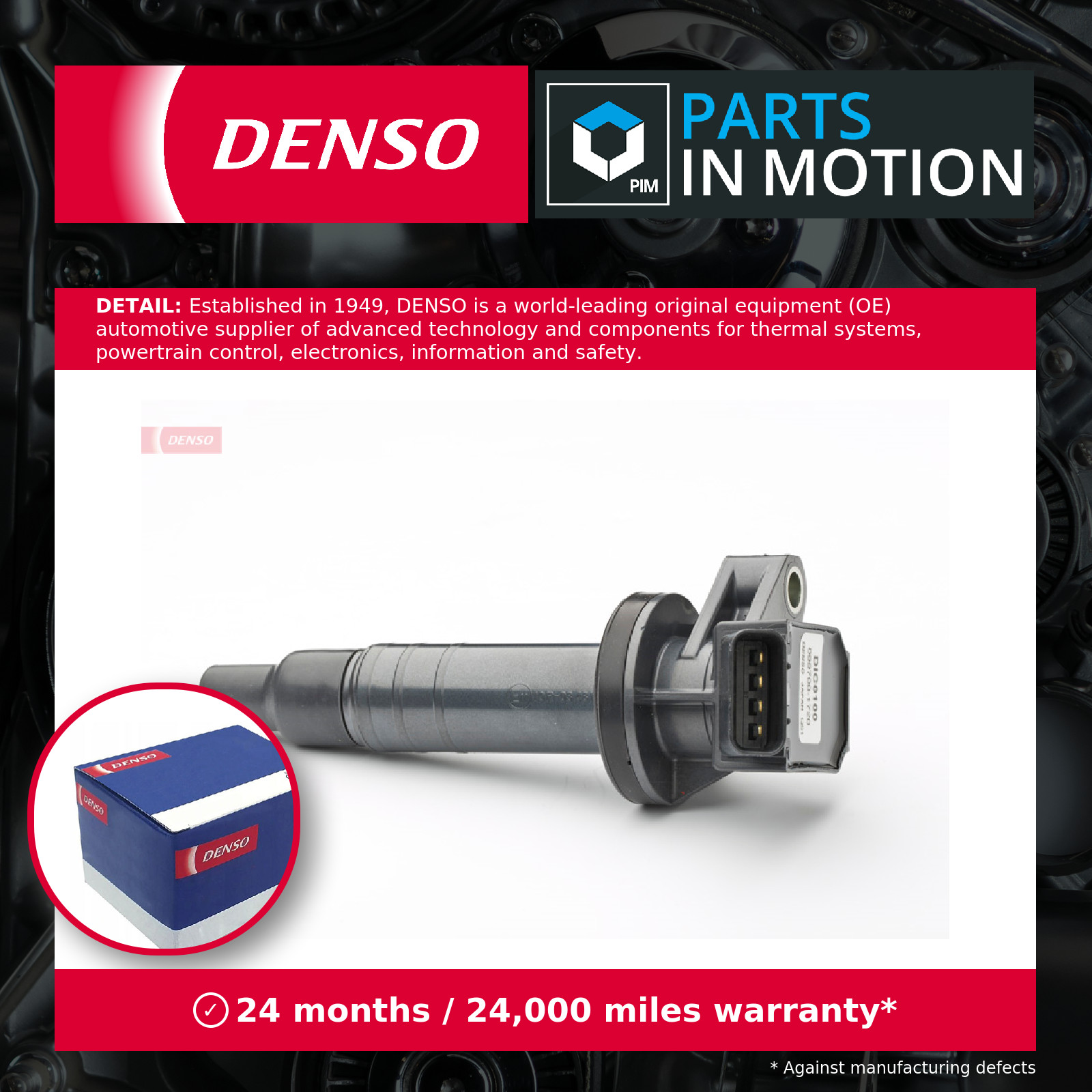 Ignition Coil fits DAIHATSU SIRION M3 1.0 10 to 13 1KR-FE Denso Quality New - Image 9