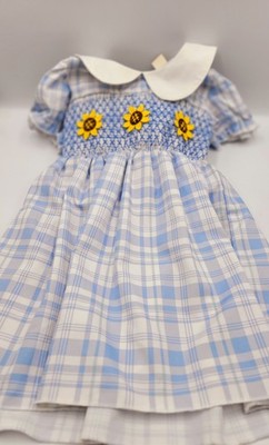 Vintage 80s/90s Nifty Touchy Bear Clothing Co Sunflower Dress Size 4 Y