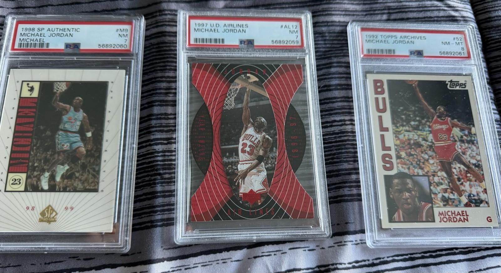 3 Graded Michael Jordan Cards