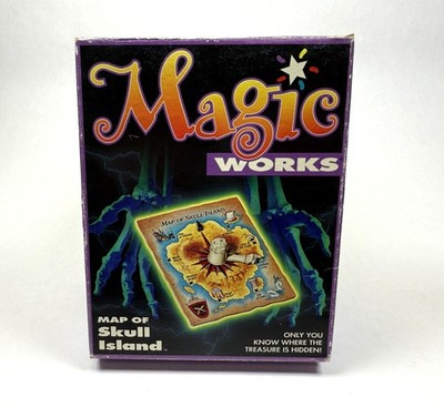Map Of Skull Island Vintage Magic Works Set Complete 1993 Milton Bradley 90s
