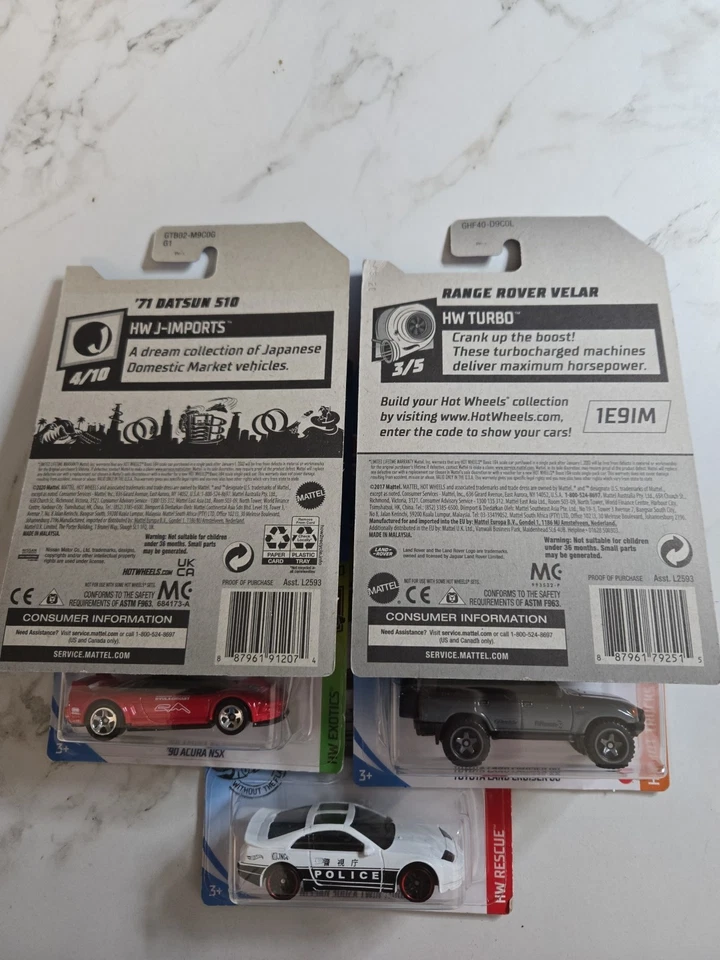 Hot Wheels|Lote|Ford|GT 40|Land Cruiser|Nissan|Acura NSX|Range Rover|Datsun| Foto 2 de 4