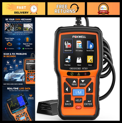 OBD2 Scanner Diagnostic Tool, Live Data Code Reader for Check Engine Light, Mech