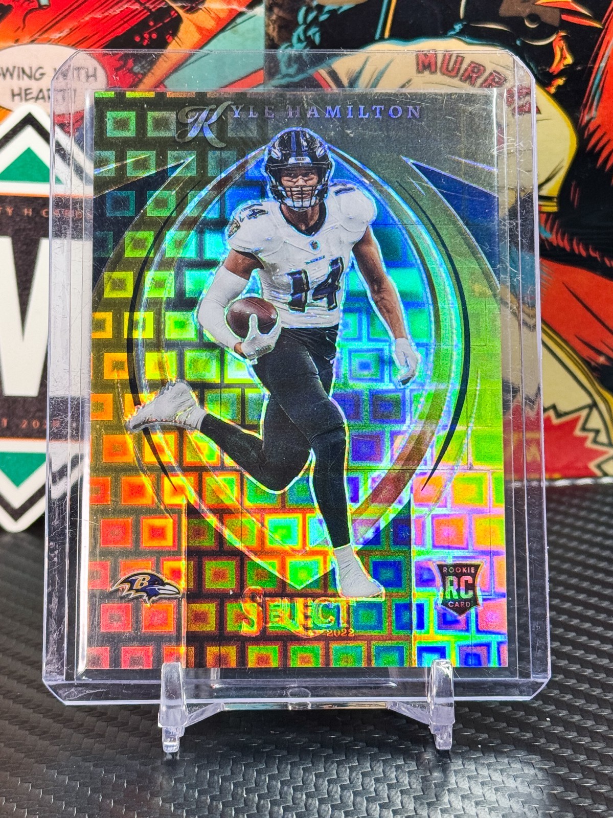 Kyle Hamilton 2022 Panini Select Certified Rookies #SCR-24 Gold Pandora /10 RC