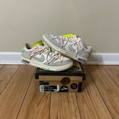 Nike Dunk Low x Off-White Lot 12 Sail/Neutral Grey-Crismon Tint SKU DJ0950-100