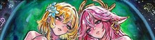 Original Genshin Impact Painting A4 Yae Miko Lumine Fan Art Feet LGBT Yuri Anime