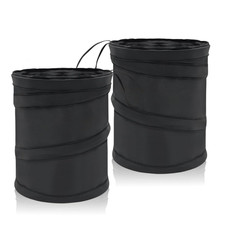 2 Pack Collapsible Car Trash Can Pop up Mini Garbage Can for Car