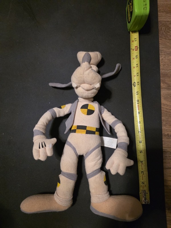 Goofy Disney World Epcot Retired Test Track Dummy 16” Poseable Plush 