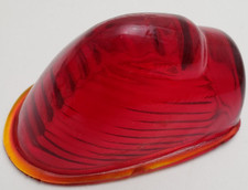 Vintage Glass Marker Lens Light Do Ray Lamp No 411 Red Clearance Ratrod Custom
