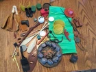 Big Jim, Marx, Johnny West, Action Man mixed bag of vintage toy accessories