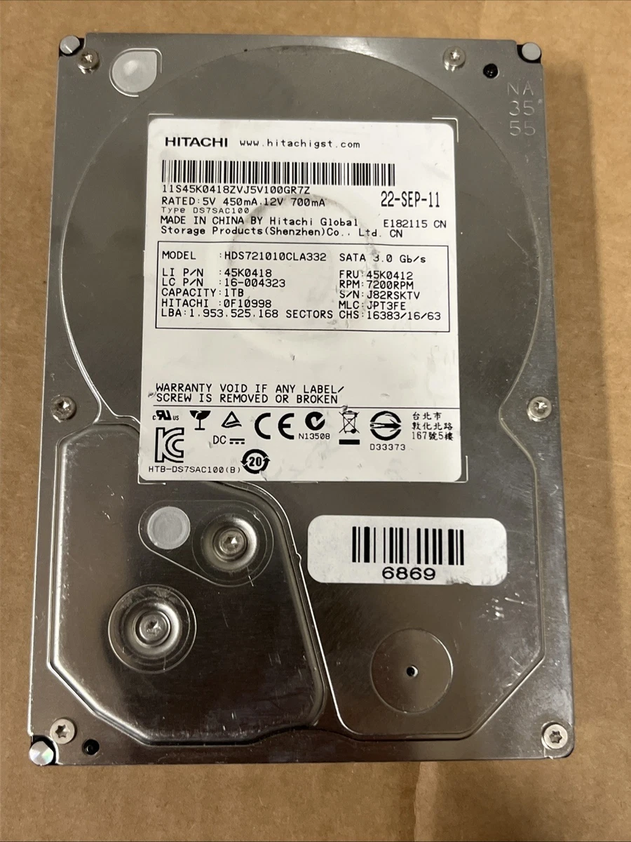 Hitachi 1 TB Internal Hard Disk Drives for sale | eBay