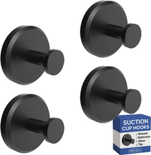 Suction Cup Hooks for Shower, Bathroom, Kitchen, Glass Door, Mirror, Tile – Loof