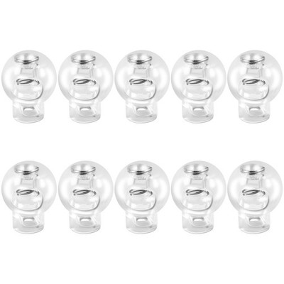1X(Kunststoff Knebel Feder Stop Einloch Schnur Schnur Schlösser 10 Stück S6G7)2340