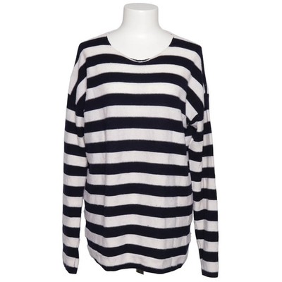 Juvia, Strickpullover, Größe: M, Blau/Weiß, Merinowolle, Streifen #EOR