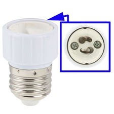 GU10 to E27 Light Bulb Adapter Converter, Heat Resistant, Fireproof PBT, 27g