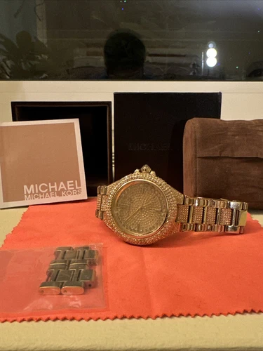 Michael Kors Camille MK5720 Yellow G Inox Swarovski Dial And Bracelet Fullset