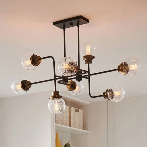 Hinkley Poppy 45" Wide Black 8-Light Sputnik Pendant Light - Picture 1 of 7