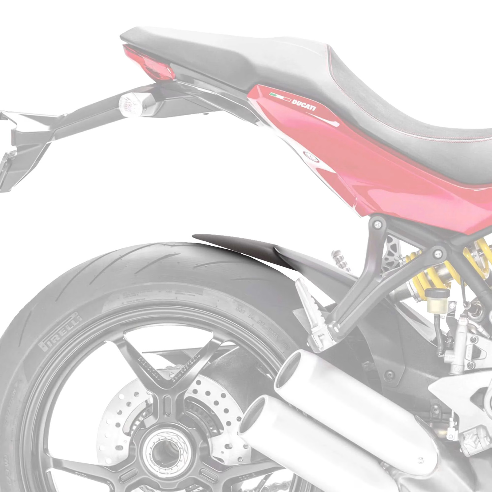 Pyramid Hugger Extension Matt Black Motorbike Ducati Supersport 950 / S (21-)