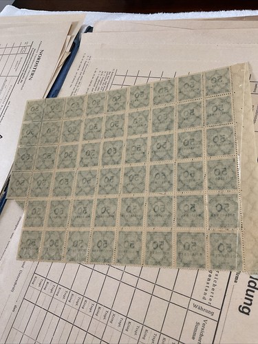 GERMANY(-1923-)50.000.000 Mark-INFLATION-lot Of PARTIAL SHEETS/FAULTS-SEE PHOTOS - Bild 3 von 16