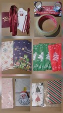 Christmas Gift Wrapping Bundle- Tissuepaper,Bags,Boxes,Tape-GET BY CHRISTMAS