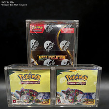 Pokemon Magnetic Booster Box Acrylic Case 99 UV Protection Pok mon Display Case
