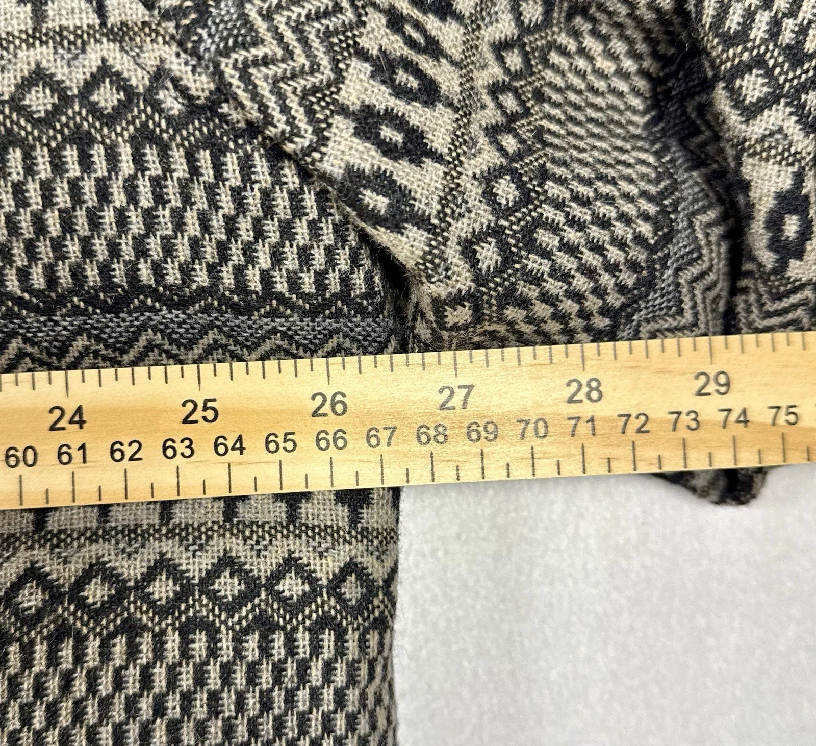 Banana Republic Men’s Quilted Wool Blend Shacket Geometric Button Lined XXL image 9