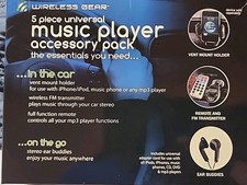 Wireless Gear 5 Piece Universal Music Player Accessory Pack Model KIT912 