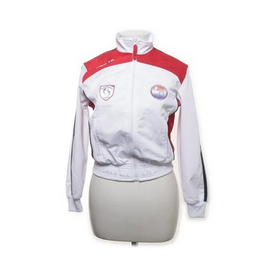 Macron, Trainingsjacke, Damen, Größe: XXS, Weiß/Rot, Polyester, Sonstiges #oA6