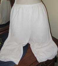 CUDDL DUDS NYLON blend pants liner LACE TRIM silky comfortable warm pettipants S