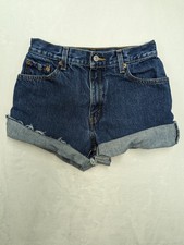 Vintage Levi's 550 Cutoff Shorts Womens 6 Reg Blue Denim Y2K