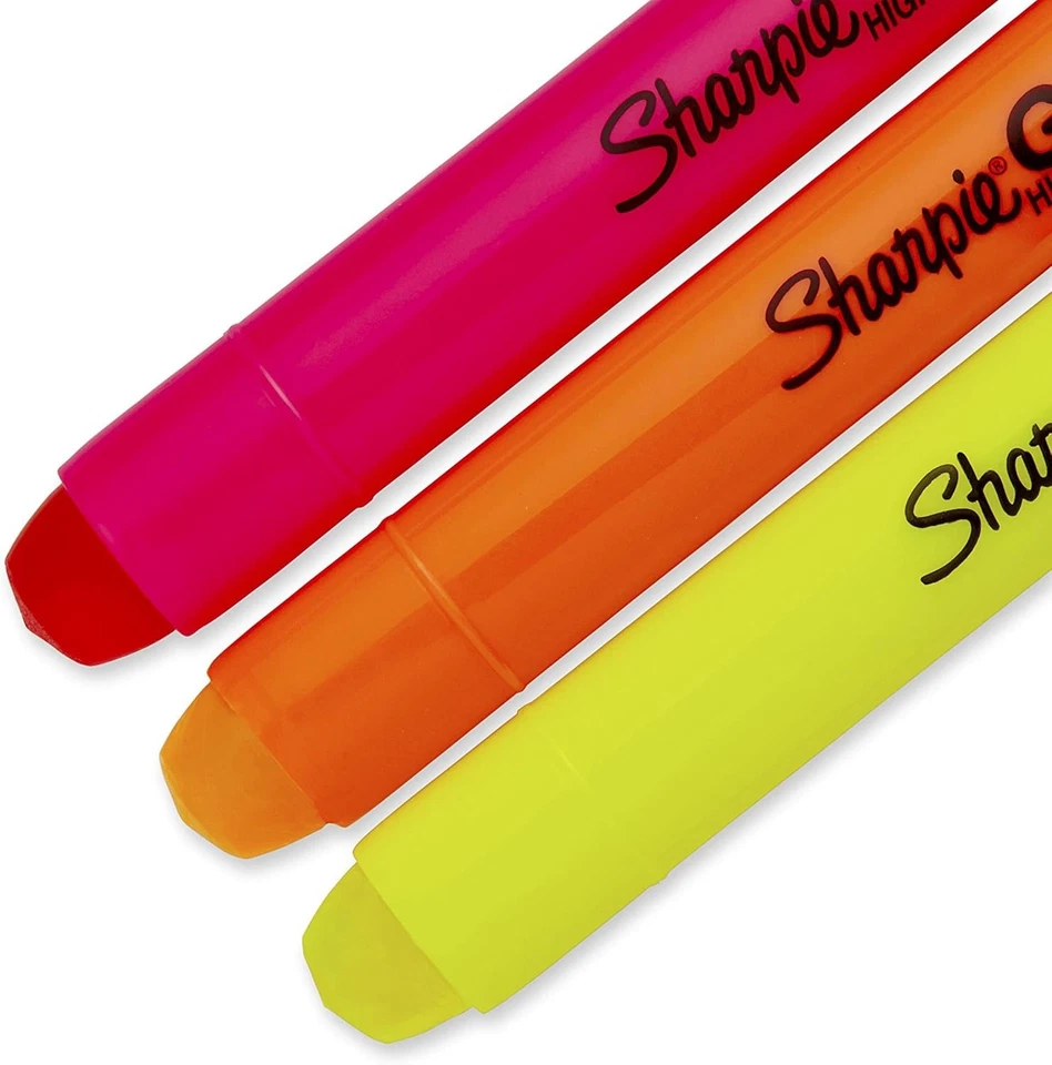 Iluminadores en gel SHARPIE, 3 unidades (paquete de 1), amarillo/rosa/naranja  Foto 3 de 4