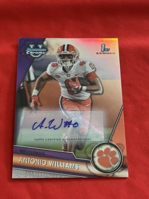 2023 Bowman U Chrome Refractor Antonio Williams Signed Autograph Auto 236/499