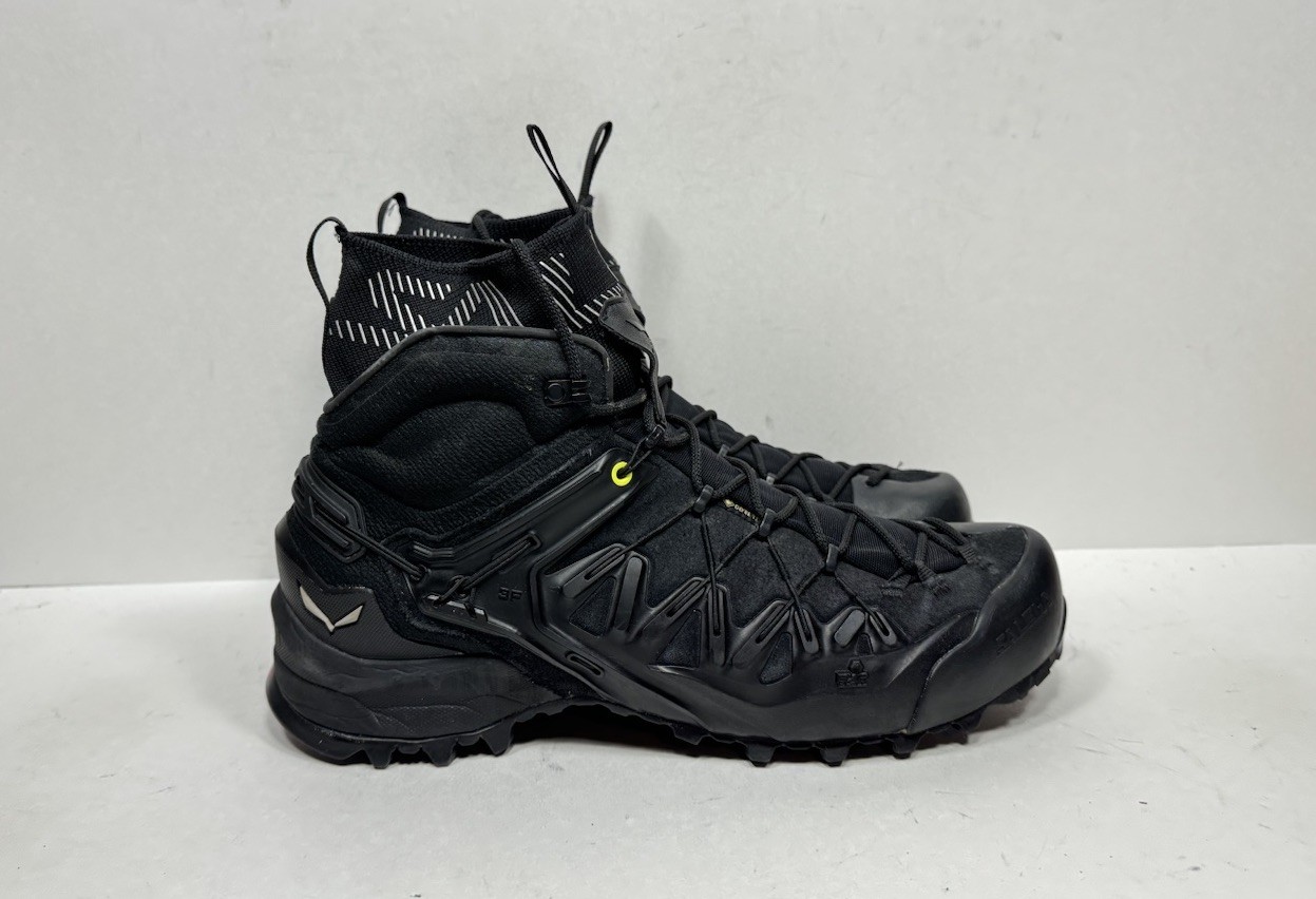 Botas de senderismo Salewa Wildfire Edge Mid GTX negras para hombre talla 9,5 zapatos