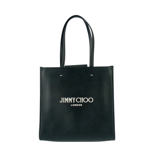 JIMMY CHOO Jimmy Choo N/S TOTE M Tote Bag Black Leather Ladies