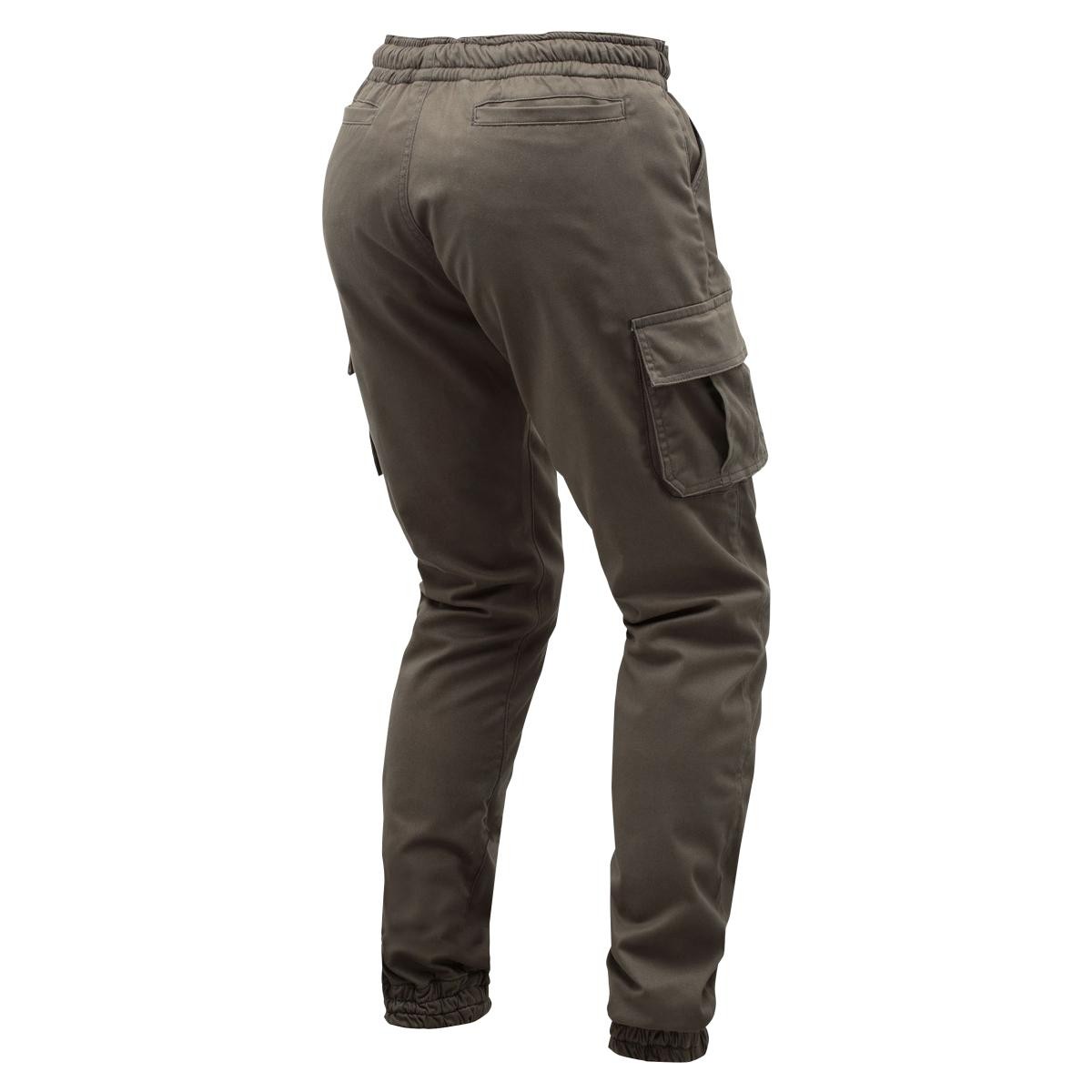 Pantalon cargo de moto résistant avec poches latérales Tucano Remo kaki 34