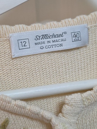 Vintage St Michael Pastell Blumen Strick 1980er 1990er Damen Cardigan Top Gr. 12 - Bild 2 von 24