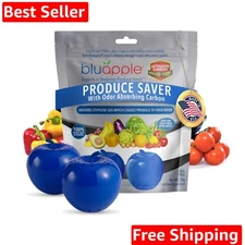 Produce Saver with Activated Carbon - Ethylene Gas Absorber, Keep Fruits & Ve...