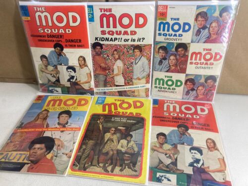 Mod Squad 1-7 (Miss. #4) SET schön! Peggy Lipton 1969-1971 Dell Comics (S 13930) - Bild 1 von 3