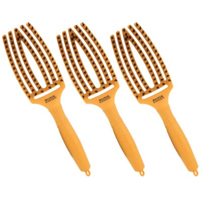 Olivia Garden 3 x Fingerbrush Finger Brush Combo 90 Party Fizzy Haarbürste Orang