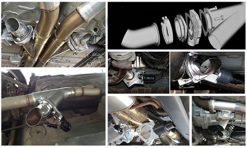 DC 12V 2" 51mm Electric Exhaust Catback Downpipe Systems Kit Remote Control - Picture 3 of 8