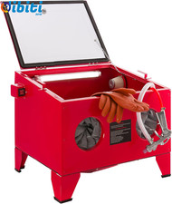 Cabina di Sabbiatura Sabbiatrice Dispositivo di Sabbiatura | 90 litri | Rosso | 